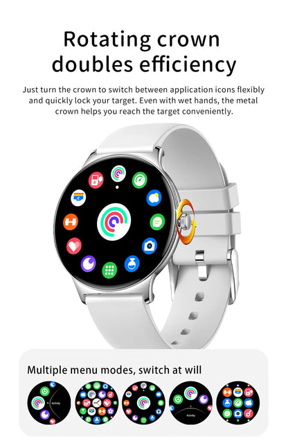 COLMI V89 Women's Smartwatch 1.43” AMOLED Display Bluetooth Phone Calls Health Tracker Waterproof Bluetooth Smart Watch