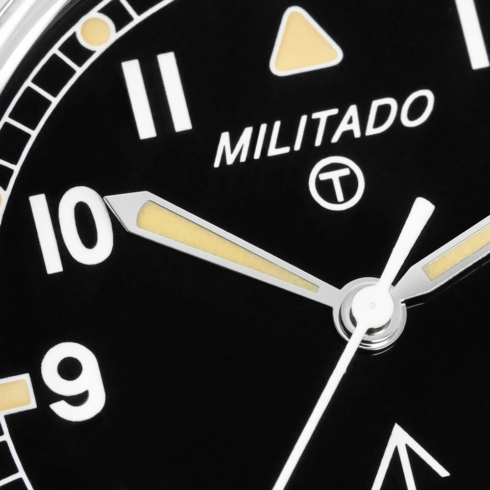 Militado ML22 Limited Edition Quartz Watch Miyota 2035 Movement K1 Glass Vintage Watch BGW9 C3 Luminous 10Bar Men's Watch