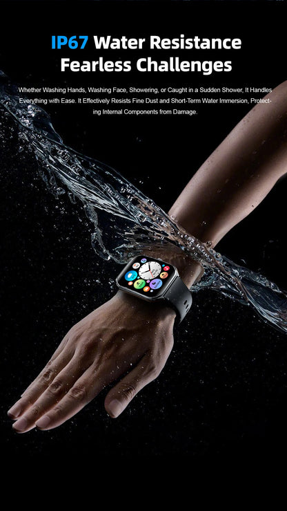 New Ultra Thin Smart Watch men 1.96" AMOLED HD Pixel Display Always Show Time BT Call Reminder Smartwatch Ladies For Android iOS