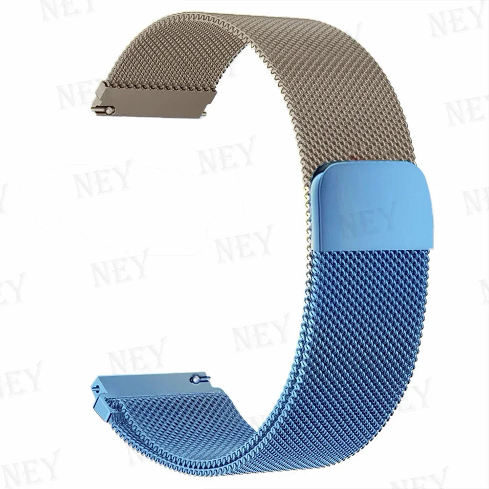 20mm/22mm Milanese band For Amazfit GTS/2/2e/3/4/GTS2 Mini/GTR 47mm/GTR2/3/4/Pro stratos Metal Bracelet Amazfit bip 3 pro strap