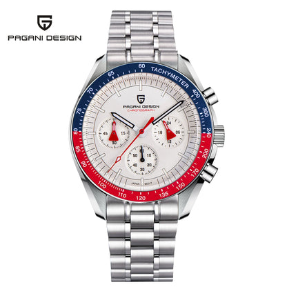 PAGANI DESIGN 2026 New Men Watches Luxury Quartz Watch For Men Auto Date Chronograph Sapphire crystal Stainless steel Wristwatch