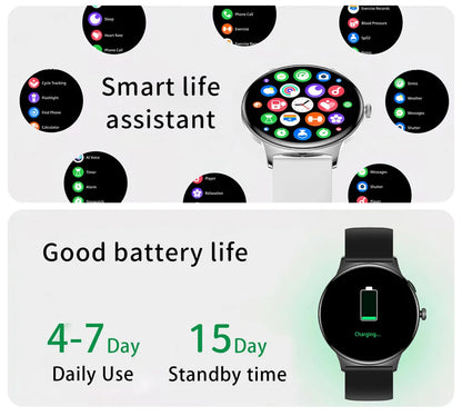 COLMI V89 Women's Smartwatch 1.43” AMOLED Display Bluetooth Phone Calls Health Tracker Waterproof Bluetooth Smart Watch