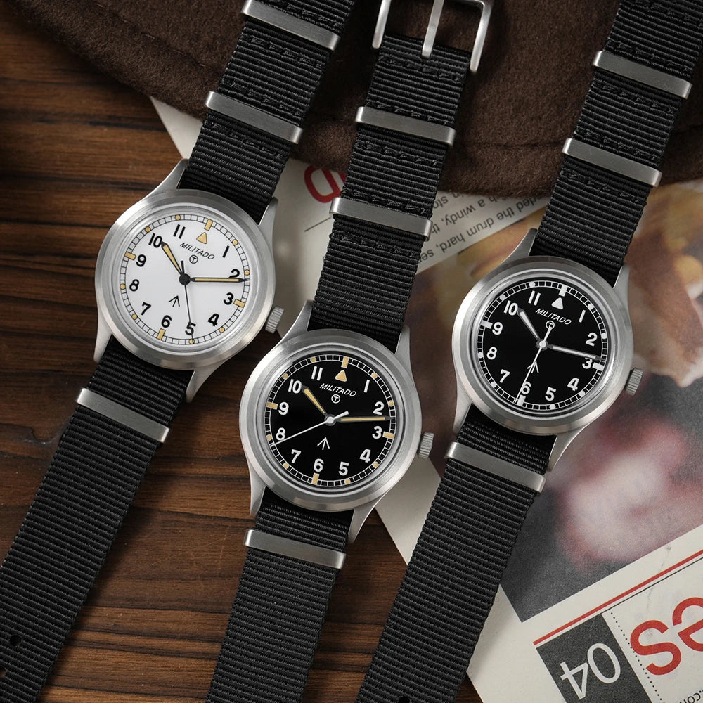Militado ML22 Limited Edition Quartz Watch Miyota 2035 Movement K1 Glass Vintage Watch BGW9 C3 Luminous 10Bar Men's Watch