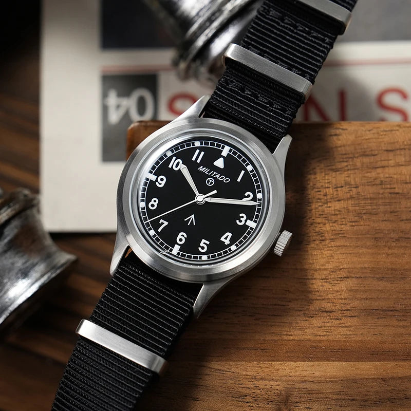 Militado ML22 Limited Edition Quartz Watch Miyota 2035 Movement K1 Glass Vintage Watch BGW9 C3 Luminous 10Bar Men's Watch