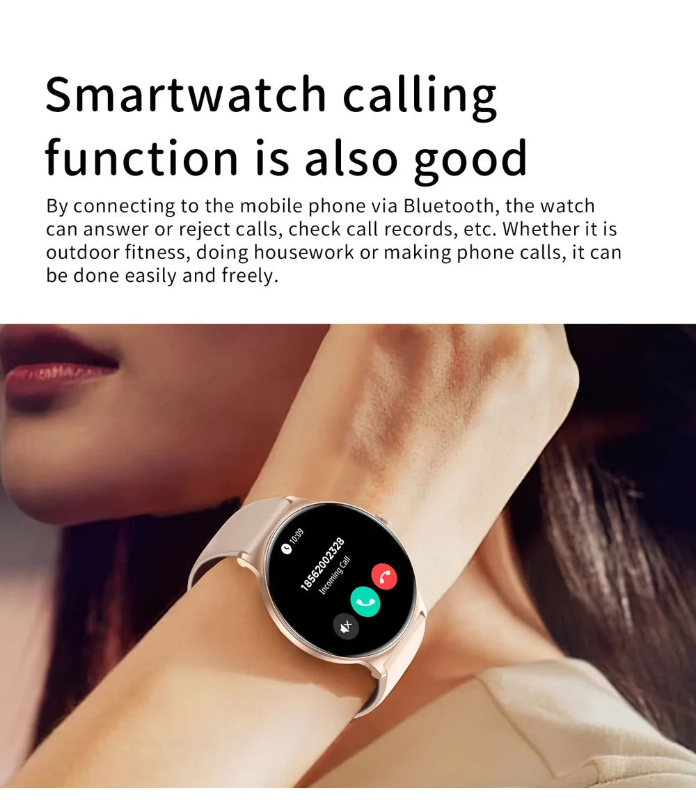 COLMI V89 Women's Smartwatch 1.43” AMOLED Display Bluetooth Phone Calls Health Tracker Waterproof Bluetooth Smart Watch