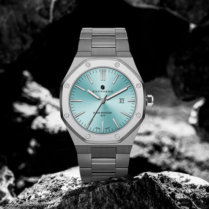 SAPPHERO Fashion Men's Watches Stainless Steel Watches Men's Business Watches Date Display Waterproof Men's Watches For Men