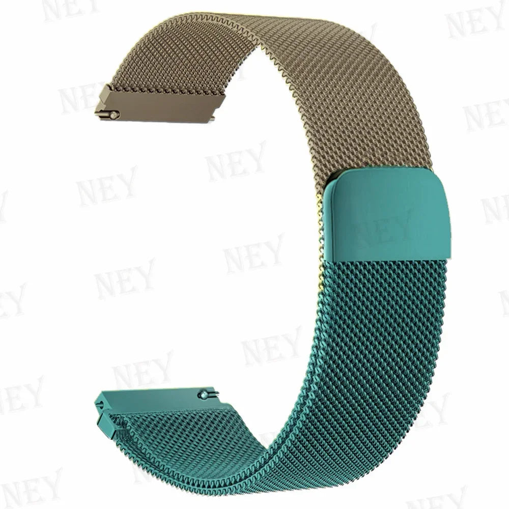 20mm/22mm Milanese band For Amazfit GTS/2/2e/3/4/GTS2 Mini/GTR 47mm/GTR2/3/4/Pro stratos Metal Bracelet Amazfit bip 3 pro strap