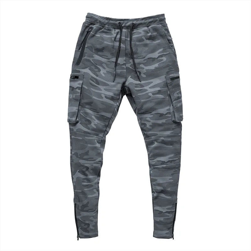 Men's Cargo Pants Gym Workout Sweatpants Tactical Training Track Pants Fitness Casual Jogger Trousers Outdoor Hiking Sport Pants