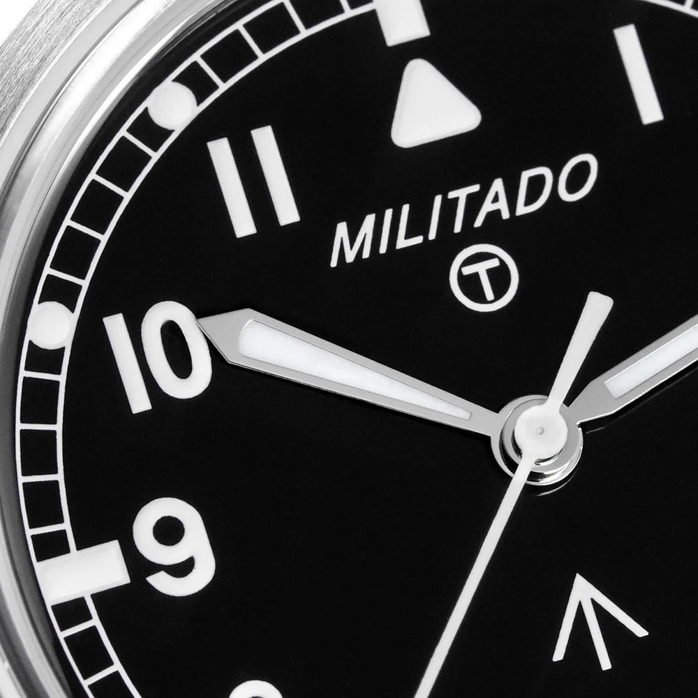 Militado ML22 Limited Edition Quartz Watch Miyota 2035 Movement K1 Glass Vintage Watch BGW9 C3 Luminous 10Bar Men's Watch