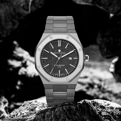 SAPPHERO Fashion Men's Watches Stainless Steel Watches Men's Business Watches Date Display Waterproof Men's Watches For Men