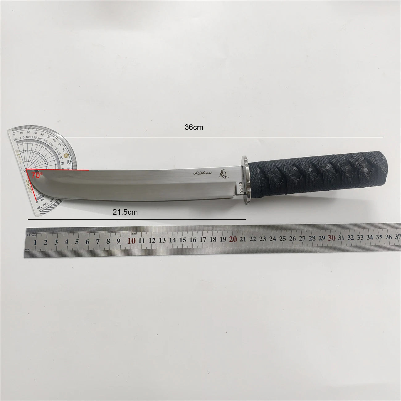 High-hardness pig and sheep slaughtering, butcher's meat cutting knife, kitchen accessories, high-carbon steel straight knife