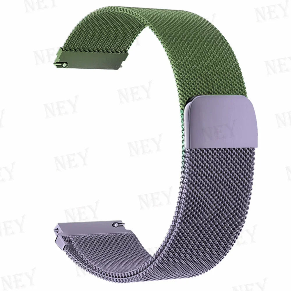 20mm/22mm Milanese band For Amazfit GTS/2/2e/3/4/GTS2 Mini/GTR 47mm/GTR2/3/4/Pro stratos Metal Bracelet Amazfit bip 3 pro strap