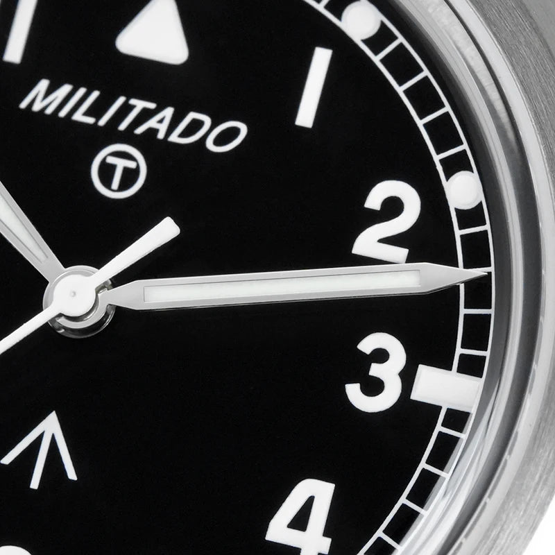 Militado ML22 Limited Edition Quartz Watch Miyota 2035 Movement K1 Glass Vintage Watch BGW9 C3 Luminous 10Bar Men's Watch