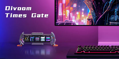 Divoom Times Gate Pixel Art Setup Clock With Smart App Control RGB LED Display Home Desktop Decor Birthday Gift Pixel 컴퓨터 스피커