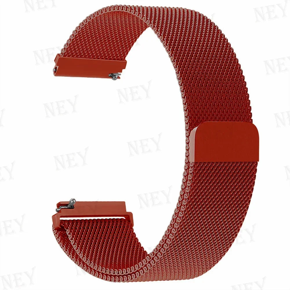 20mm/22mm Milanese band For Amazfit GTS/2/2e/3/4/GTS2 Mini/GTR 47mm/GTR2/3/4/Pro stratos Metal Bracelet Amazfit bip 3 pro strap