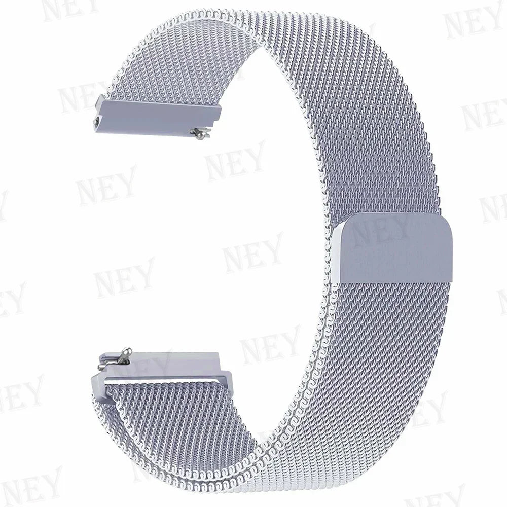 20mm/22mm Milanese band For Amazfit GTS/2/2e/3/4/GTS2 Mini/GTR 47mm/GTR2/3/4/Pro stratos Metal Bracelet Amazfit bip 3 pro strap