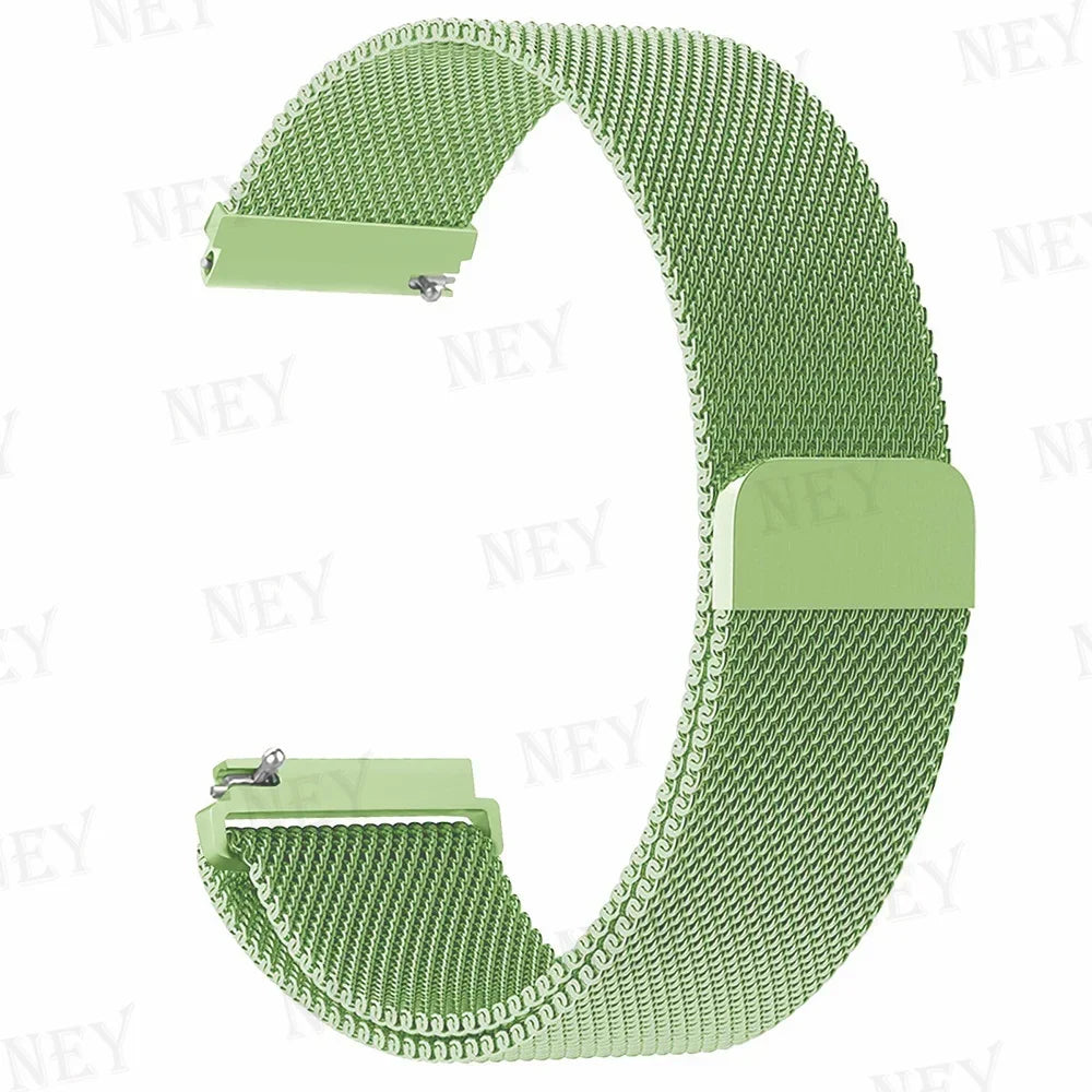 20mm/22mm Milanese band For Amazfit GTS/2/2e/3/4/GTS2 Mini/GTR 47mm/GTR2/3/4/Pro stratos Metal Bracelet Amazfit bip 3 pro strap