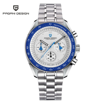 PAGANI DESIGN 2026 New Men Watches Luxury Quartz Watch For Men Auto Date Chronograph Sapphire crystal Stainless steel Wristwatch