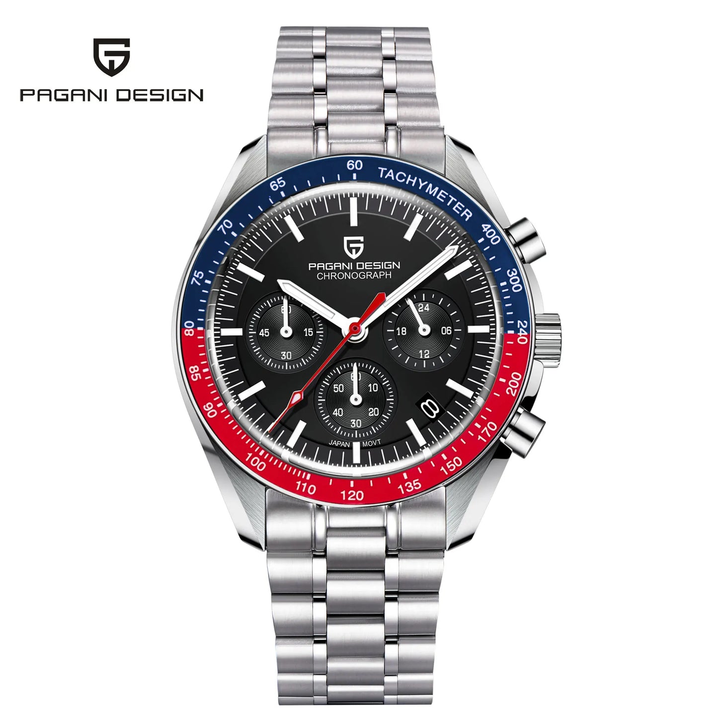 PAGANI DESIGN 2026 New Men Watches Luxury Quartz Watch For Men Auto Date Chronograph Sapphire crystal Stainless steel Wristwatch