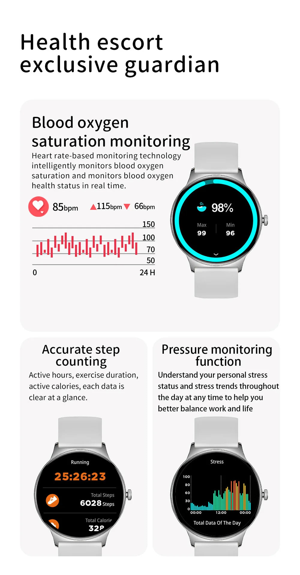 COLMI V89 Women's Smartwatch 1.43” AMOLED Display Bluetooth Phone Calls Health Tracker Waterproof Bluetooth Smart Watch