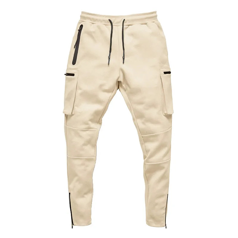 Men's Cargo Pants Gym Workout Sweatpants Tactical Training Track Pants Fitness Casual Jogger Trousers Outdoor Hiking Sport Pants