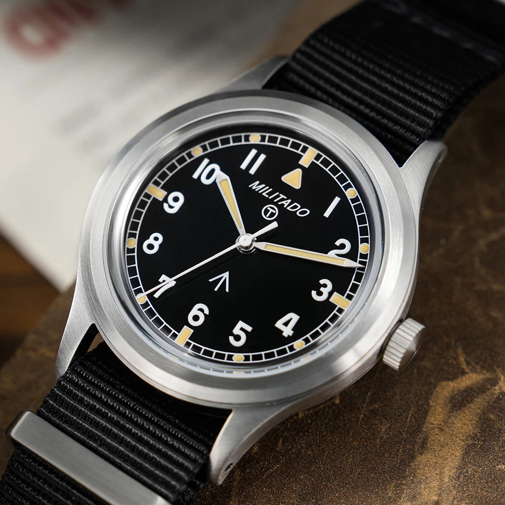 Militado ML22 Limited Edition Quartz Watch Miyota 2035 Movement K1 Glass Vintage Watch BGW9 C3 Luminous 10Bar Men's Watch