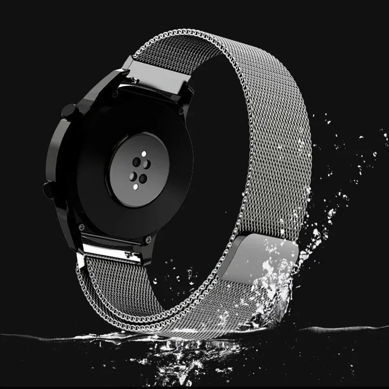 20mm/22mm Milanese band For Amazfit GTS/2/2e/3/4/GTS2 Mini/GTR 47mm/GTR2/3/4/Pro stratos Metal Bracelet Amazfit bip 3 pro strap