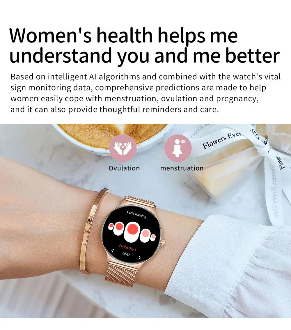 COLMI V89 Women's Smartwatch 1.43” AMOLED Display Bluetooth Phone Calls Health Tracker Waterproof Bluetooth Smart Watch