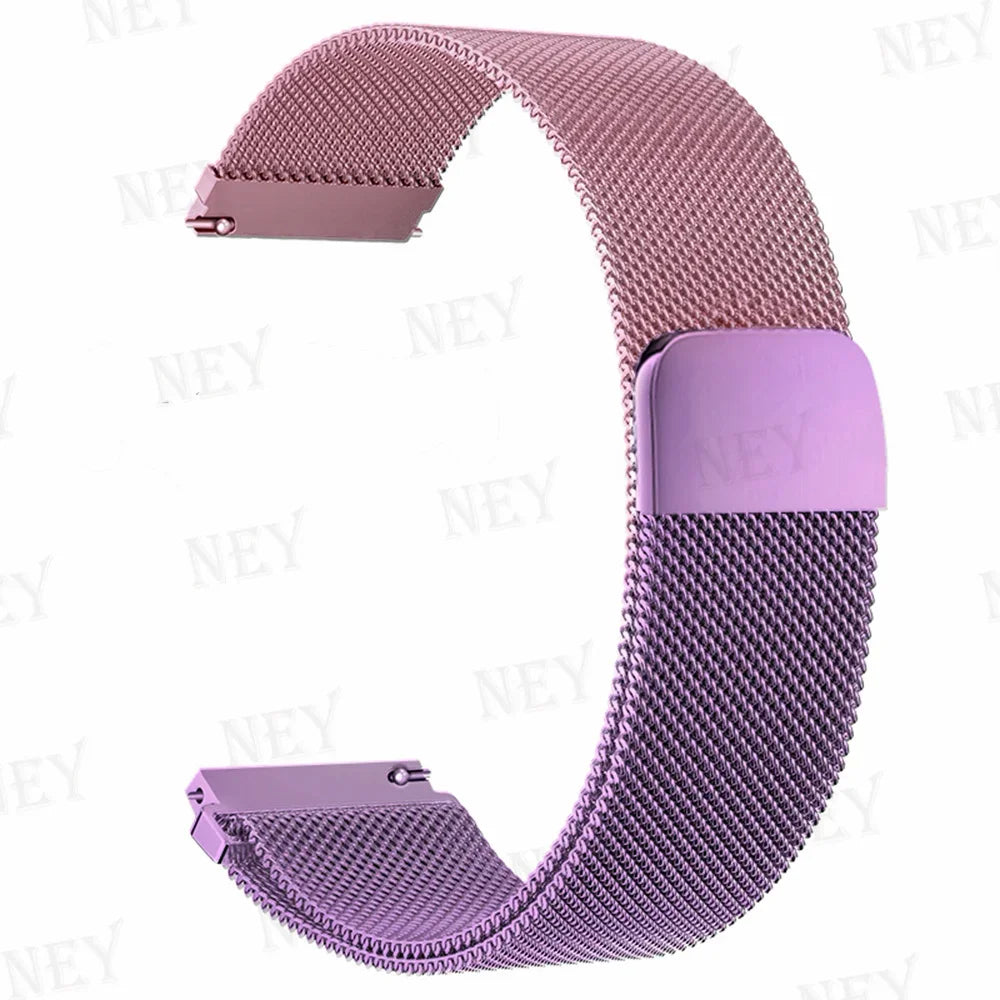 20mm/22mm Milanese band For Amazfit GTS/2/2e/3/4/GTS2 Mini/GTR 47mm/GTR2/3/4/Pro stratos Metal Bracelet Amazfit bip 3 pro strap
