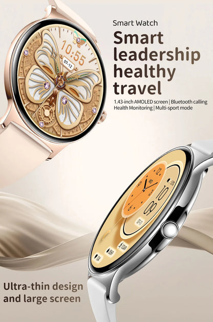 COLMI V89 Women's Smartwatch 1.43” AMOLED Display Bluetooth Phone Calls Health Tracker Waterproof Bluetooth Smart Watch