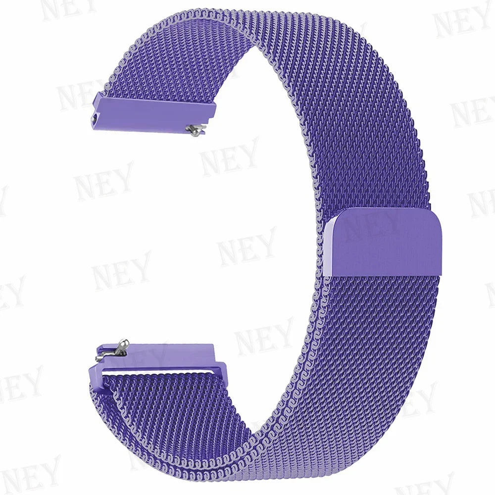 20mm/22mm Milanese band For Amazfit GTS/2/2e/3/4/GTS2 Mini/GTR 47mm/GTR2/3/4/Pro stratos Metal Bracelet Amazfit bip 3 pro strap