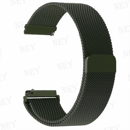 20mm/22mm Milanese band For Amazfit GTS/2/2e/3/4/GTS2 Mini/GTR 47mm/GTR2/3/4/Pro stratos Metal Bracelet Amazfit bip 3 pro strap