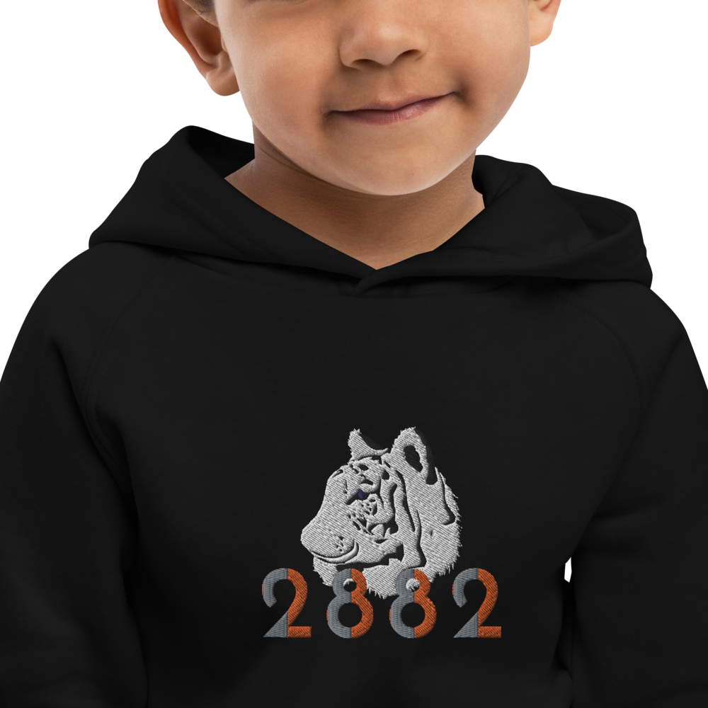 2882Sport Tropics Of OZ Embroidered Tiger Kids Eco hoodie