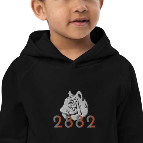 2882Sport Tropics Of OZ Embroidered Tiger Kids Eco hoodie