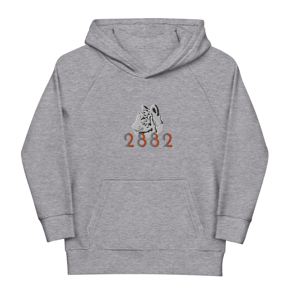 2882Sport Tropics Of OZ Embroidered Tiger Kids Eco hoodie